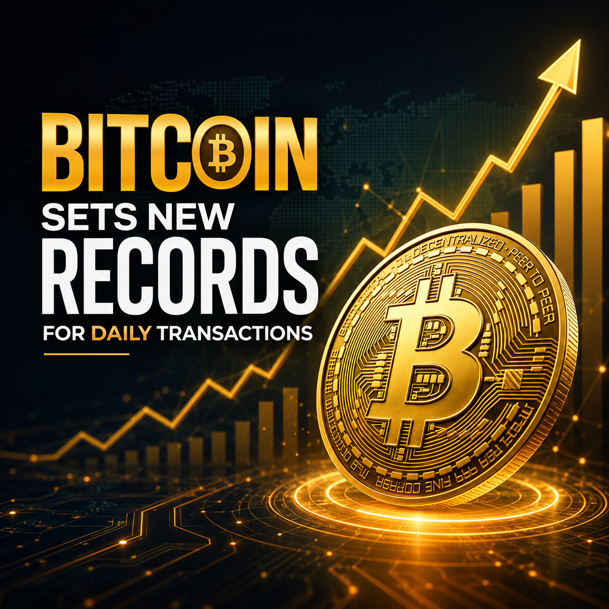 Bitcoin sets new records for daily transactions