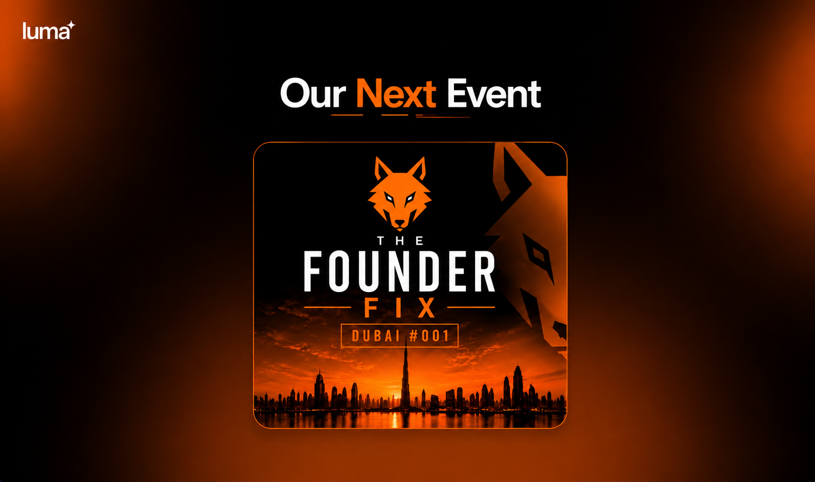 Join Our Next Event